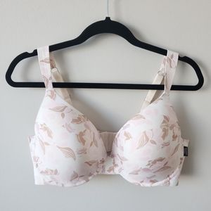 EUC Vince Camuto bra, 40D - blush pink, white,  beige & brown